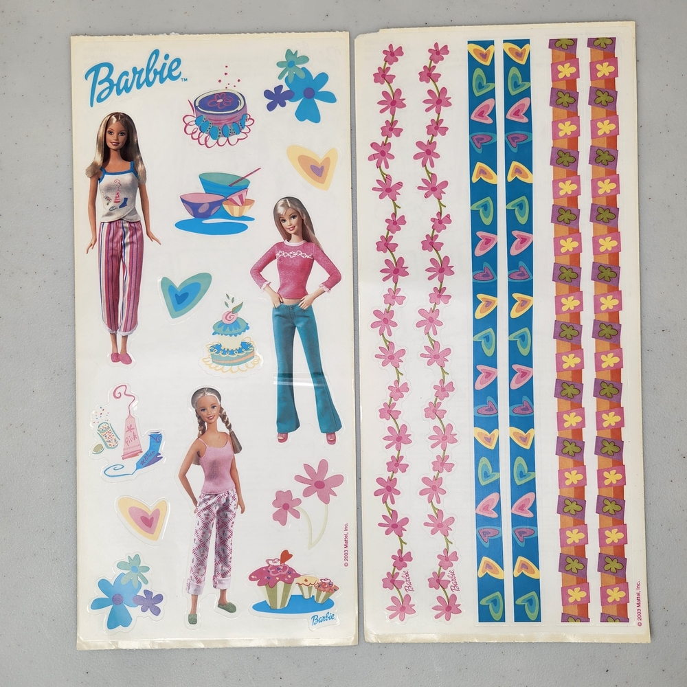 Vintage Sandylion Barbie Scrapbooking Sticker Lot - Picture 3 of 4